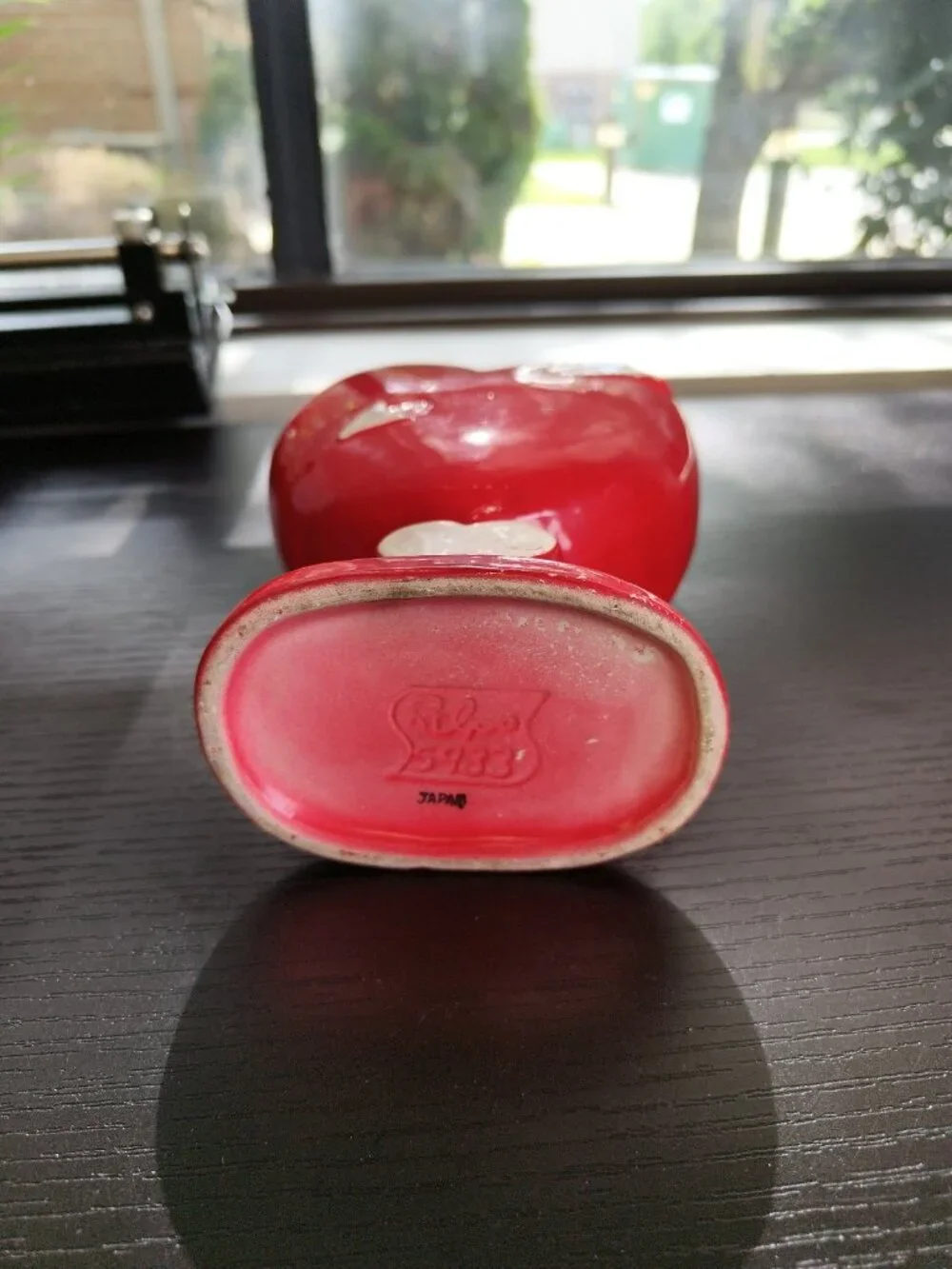 Vintage Relpo Valentines Heart Floral Vase Gift 70's #5933